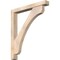 Ekena Millwork Legacy Block Smooth Bracket w/ Offset Brace, Douglas Fir, 5 1/2"W x 42"D x 48"H BKT0604X42X48LEC05SDF - alternate 1